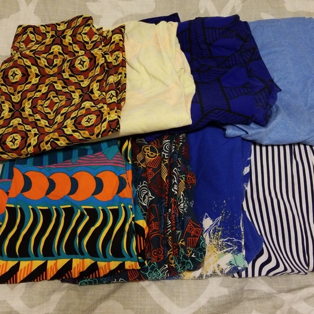 8 pairs LuLaRoe leggings OS